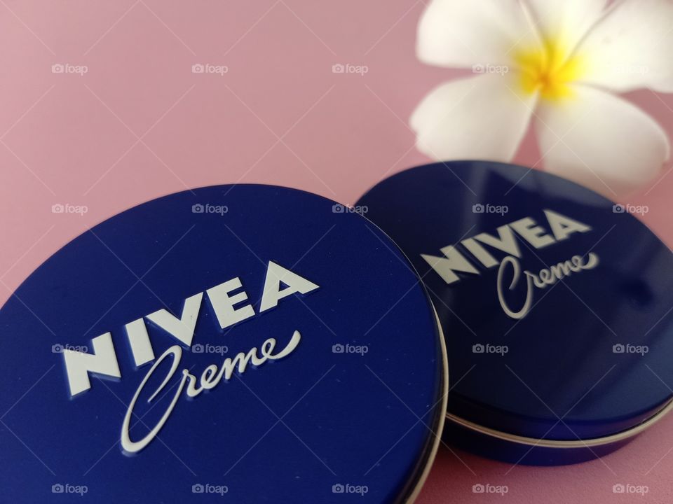 Beautiful Flower with NIVEA