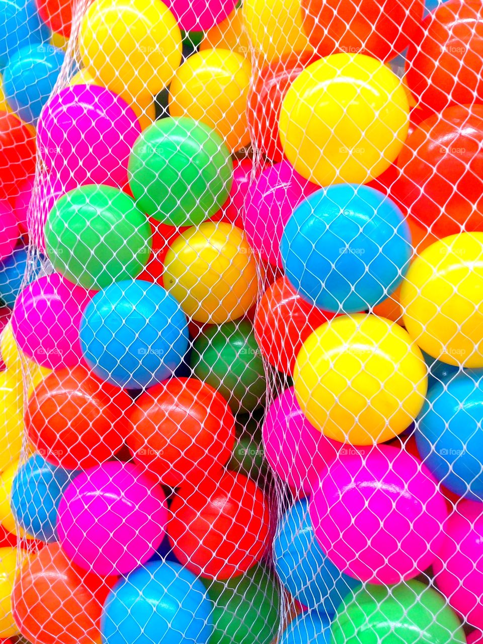 colorful plastic balls