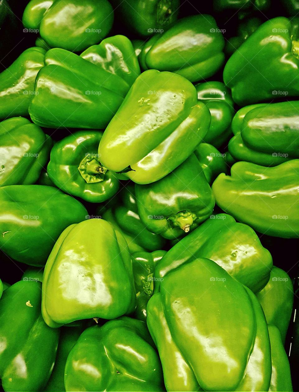 Full frame view of green pepper