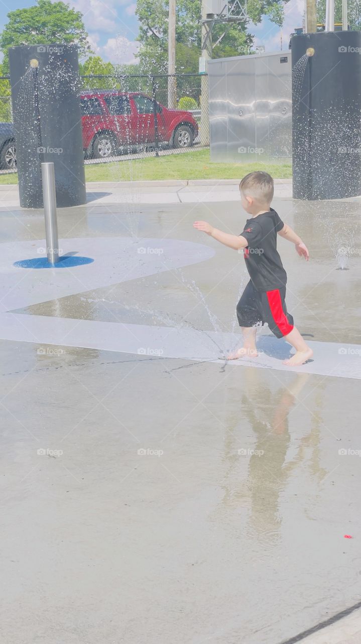 easy breezy livin, just some summer fun at the local spray park