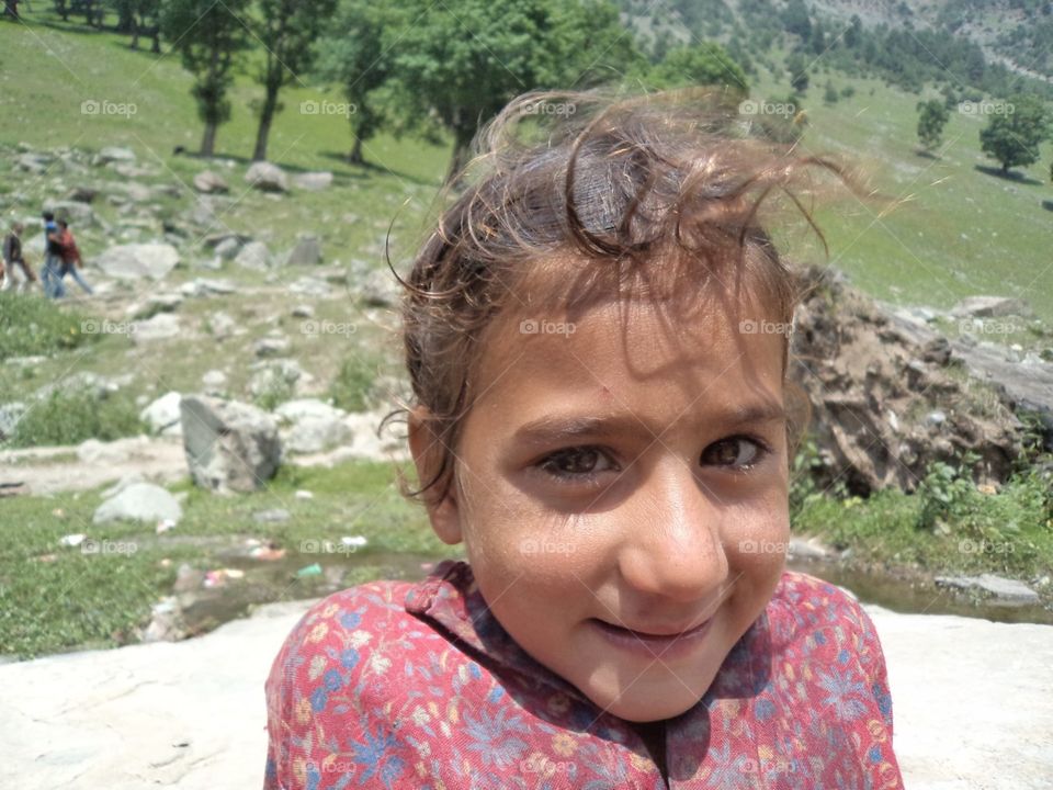 portrait of Kashmiri girl