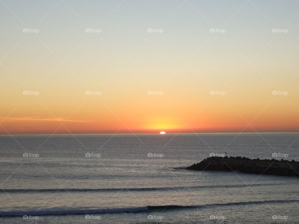 Sunset, Water, Dawn, Sea, Beach