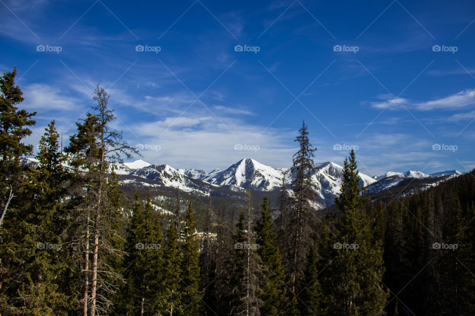 The Sawatch Range in Colorado as seen from Monarch Pass