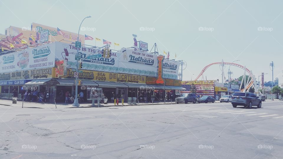 Nathan's Hot Dog Stand - Coney