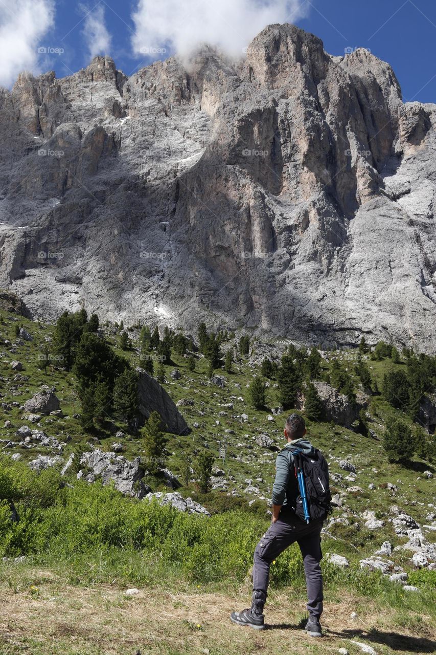 looking towards the top