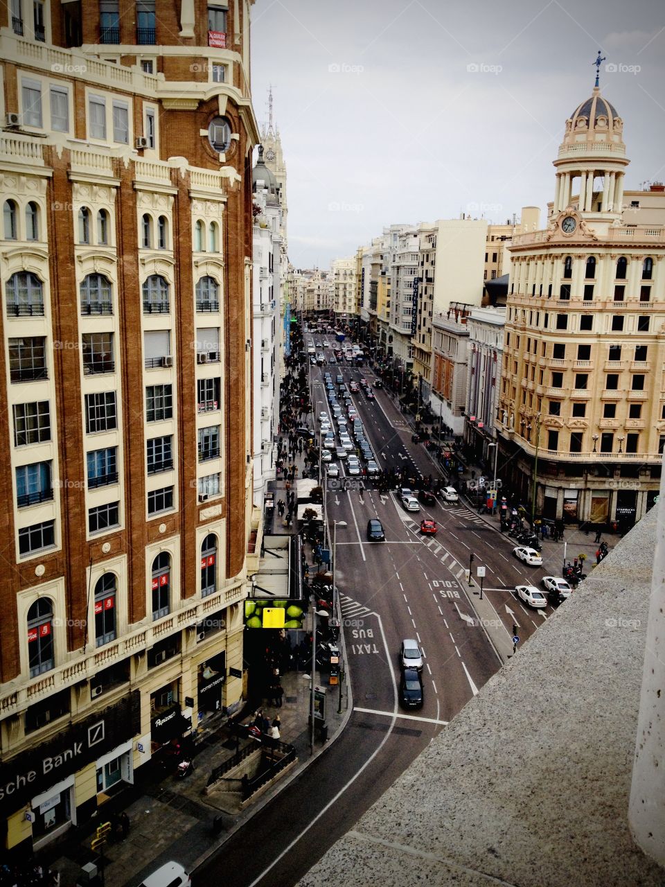 Gran Vía from Vincci Capitol Hotel