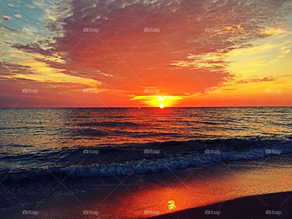 Sunsets on the beach