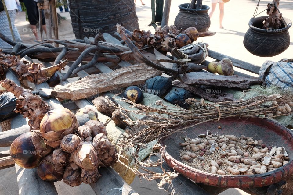 Drying local plants