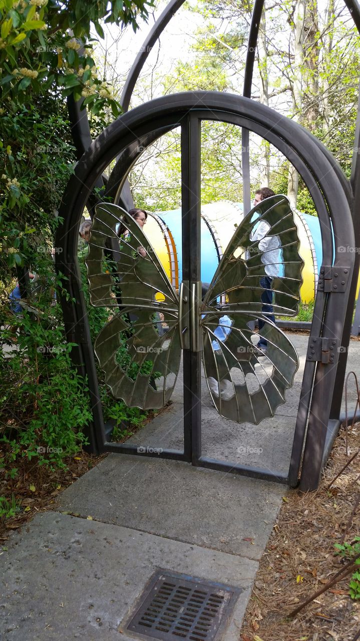 butterfly gate. Atlanta Botanical Gardens