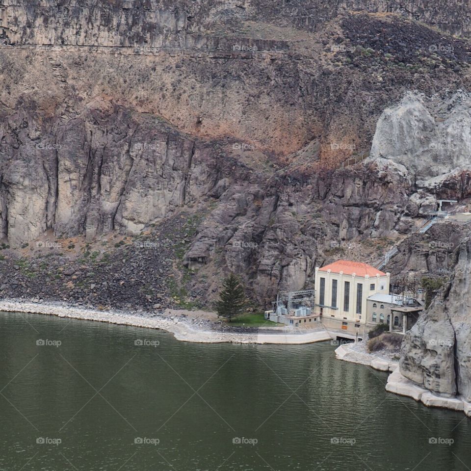 Twin Falls Idaho Power House. Powerhouse by Snake River, Twin Falls Idaho ISA