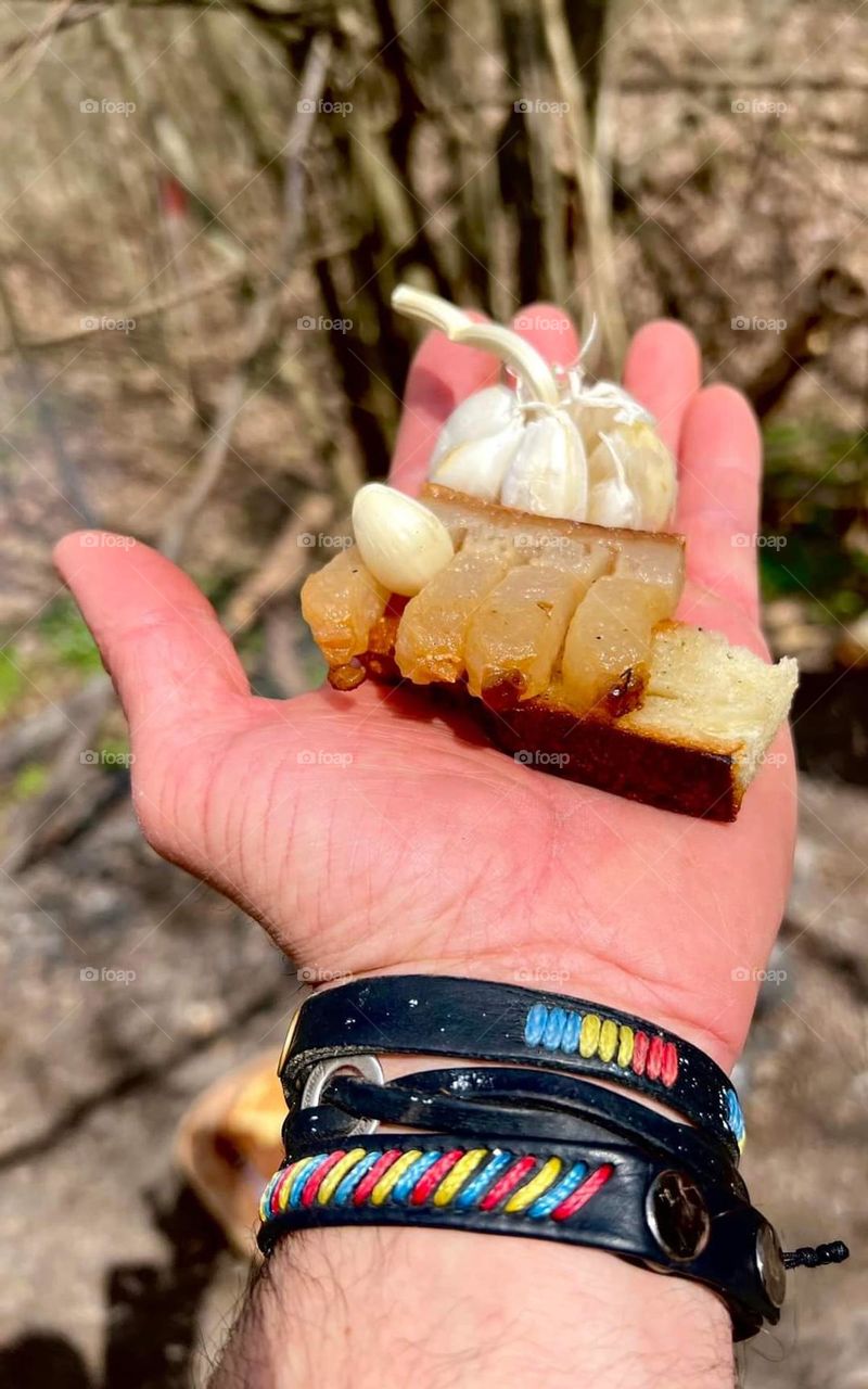 cooking in wild nature