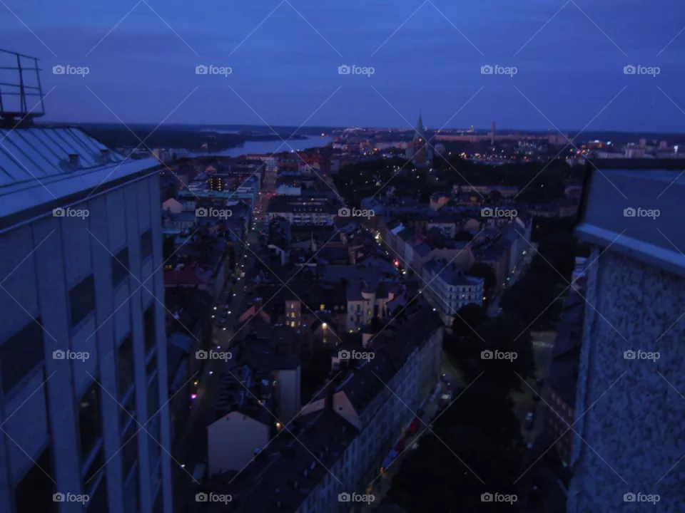 Landscape, City, People, Light, Evening