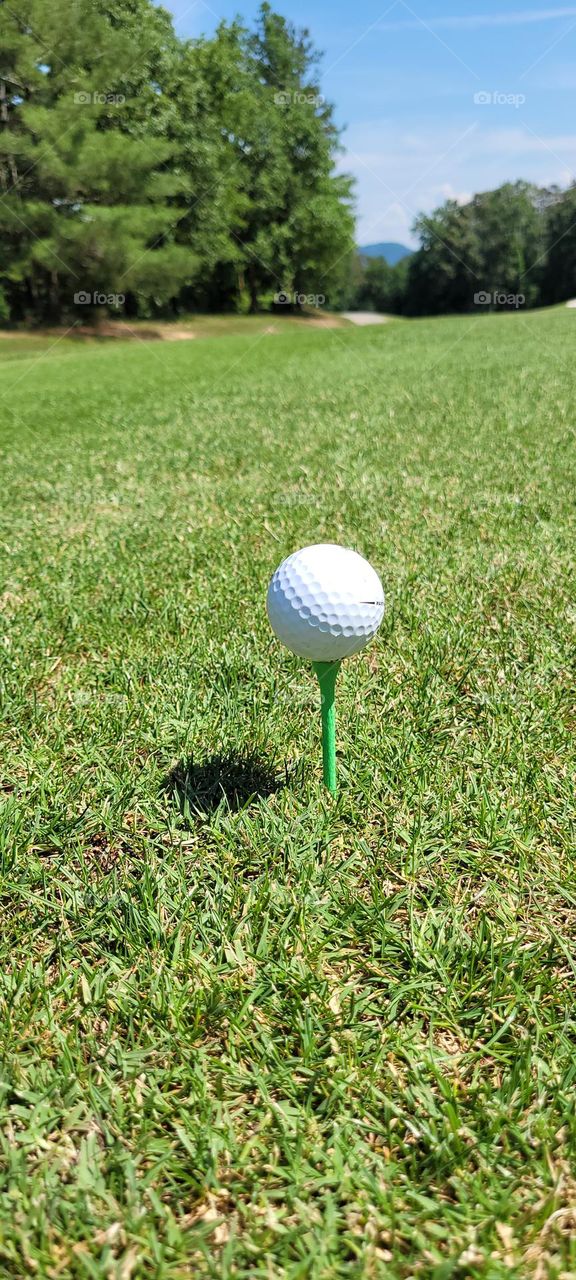 Golf Ball on Tee