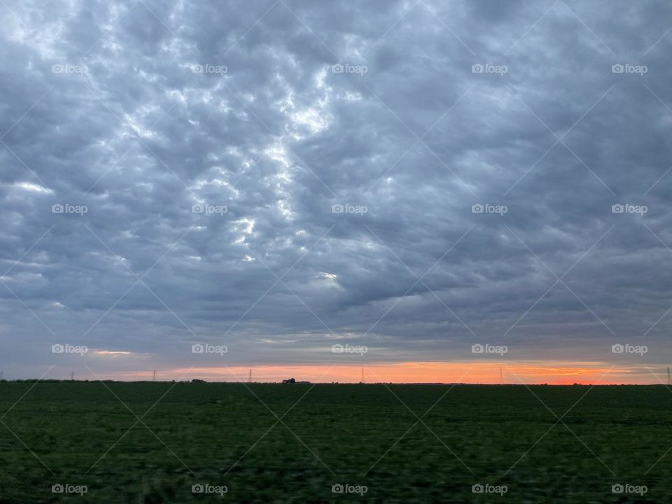 Indiana august clouds