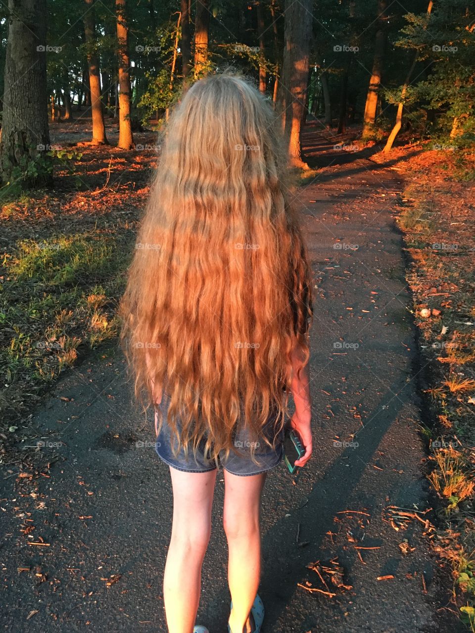Sunset ombré long hair