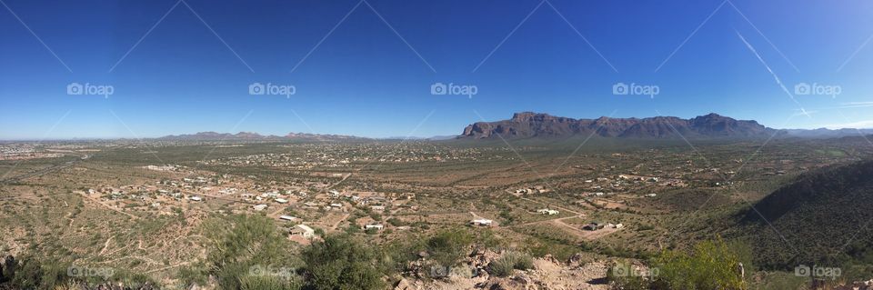 View from the top of Happy Mountain in Arizona.