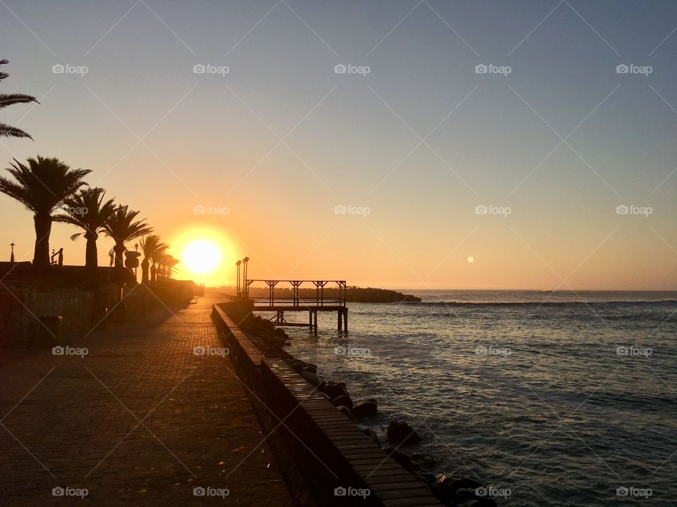 Sunset at the boardwalk.