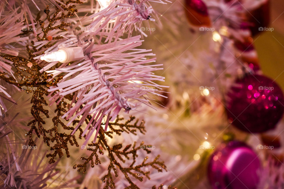 white Christmas tree