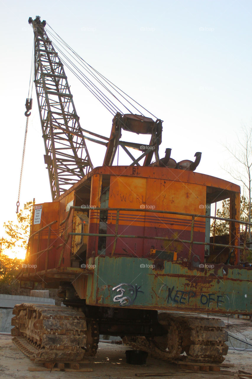 rusty crane