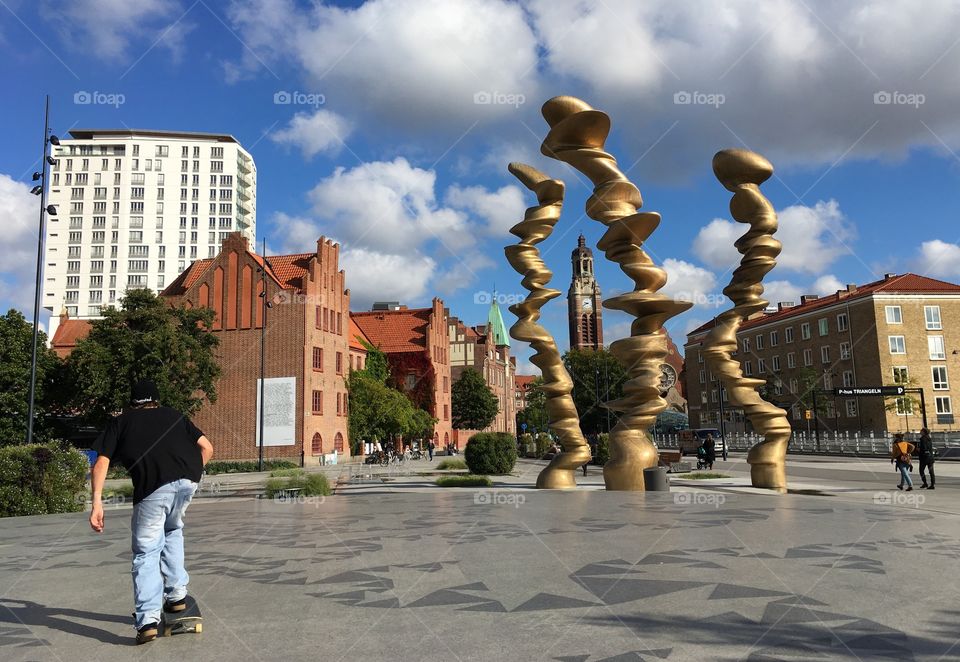 City sculpture, Malmö, Sweden.