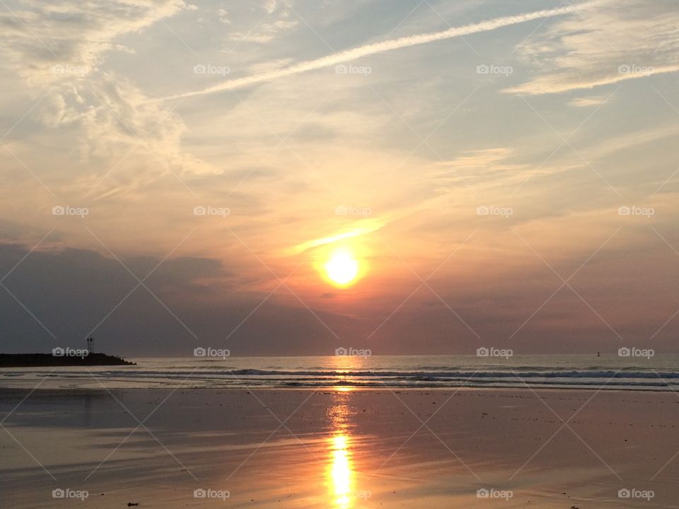 Sunrise at Wells Beach, Maine. Sunday, August 30, 2015