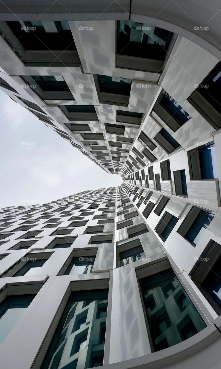 Skyline von unten nach oben Fotografiert