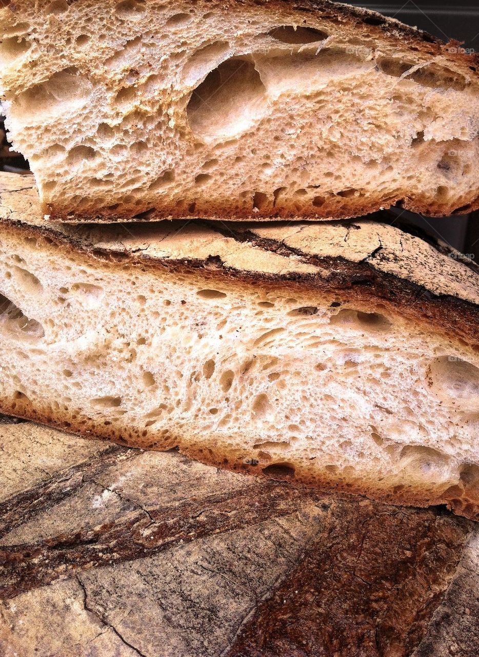 Traditional rustic French bread (boule)