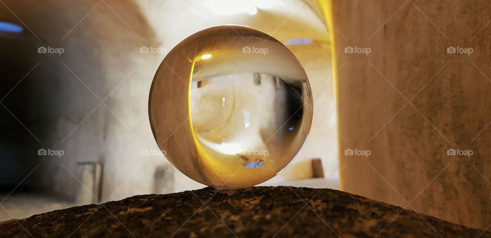 Glaskugel Festung Ehrenbreitstein Koblenz Germany