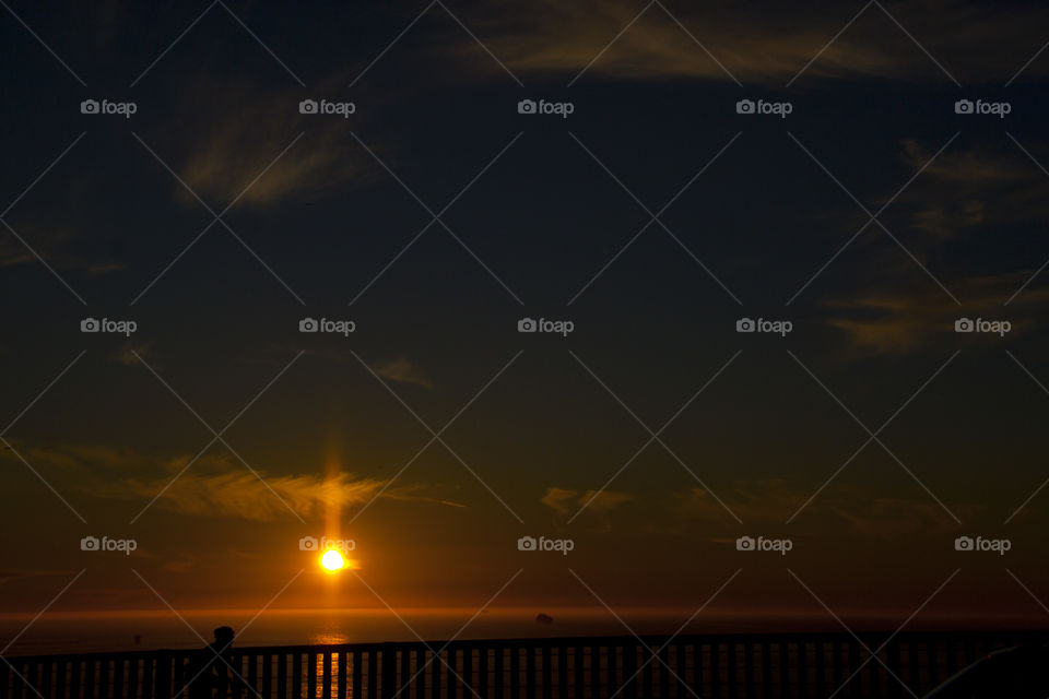 SUNSET VIEW FROM THE GOLDEN GATE BRIDGE CALIFORNIA USA