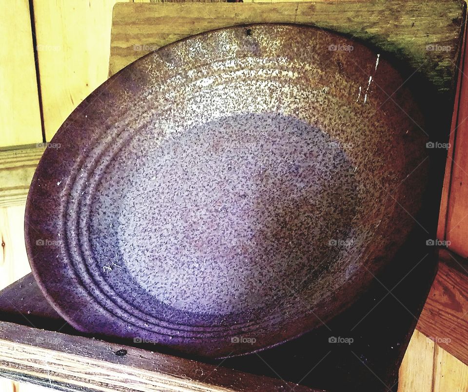 Authentic gold miners pan