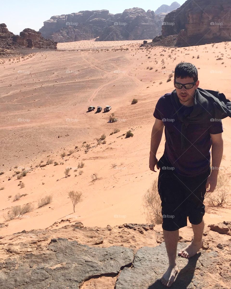 Walking in the desert 