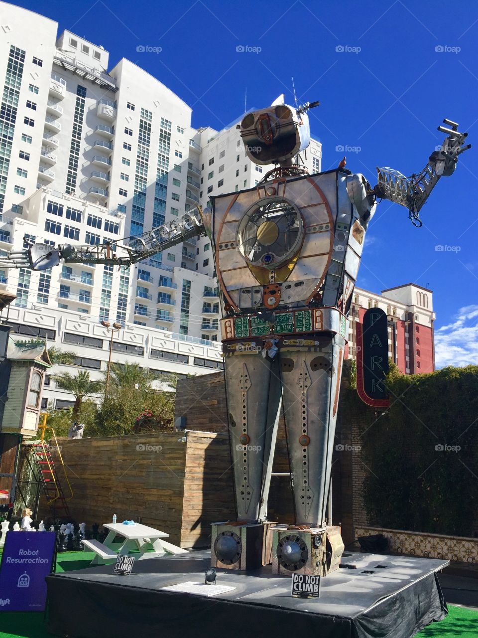 Giant Robot Sculpture