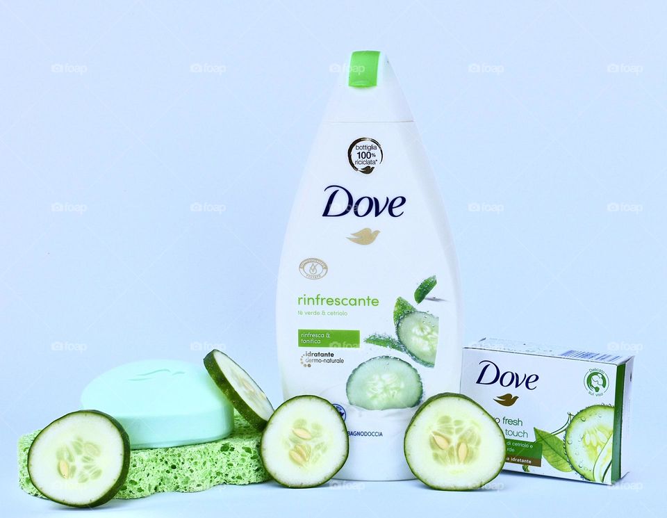 I love the dove refreshing product with green tea and cucumber