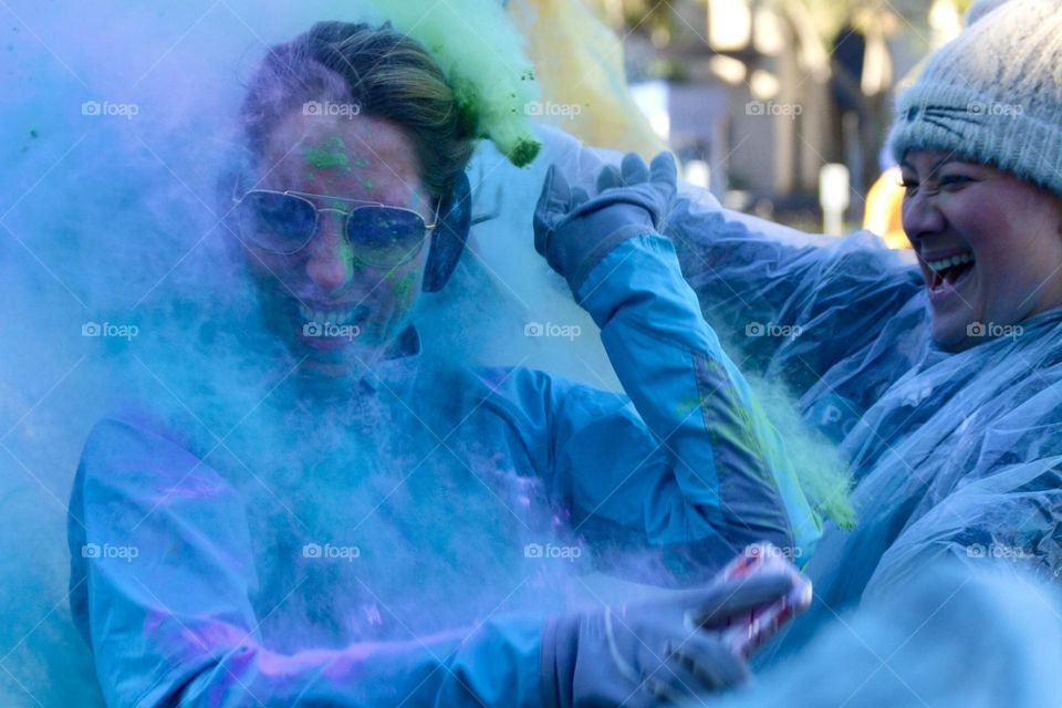 Happiness in the color race win