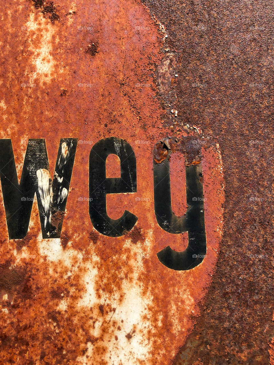 Old road sign