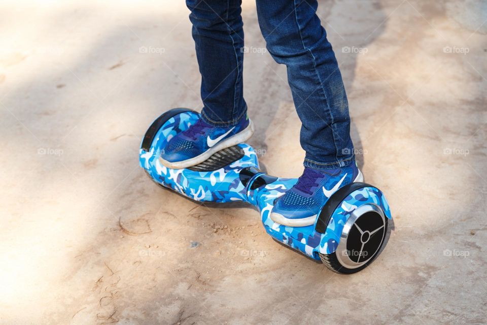 Using hoverboard