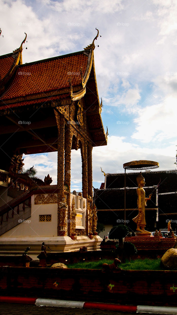 One of the most famous temples in chiangmai Thailand
