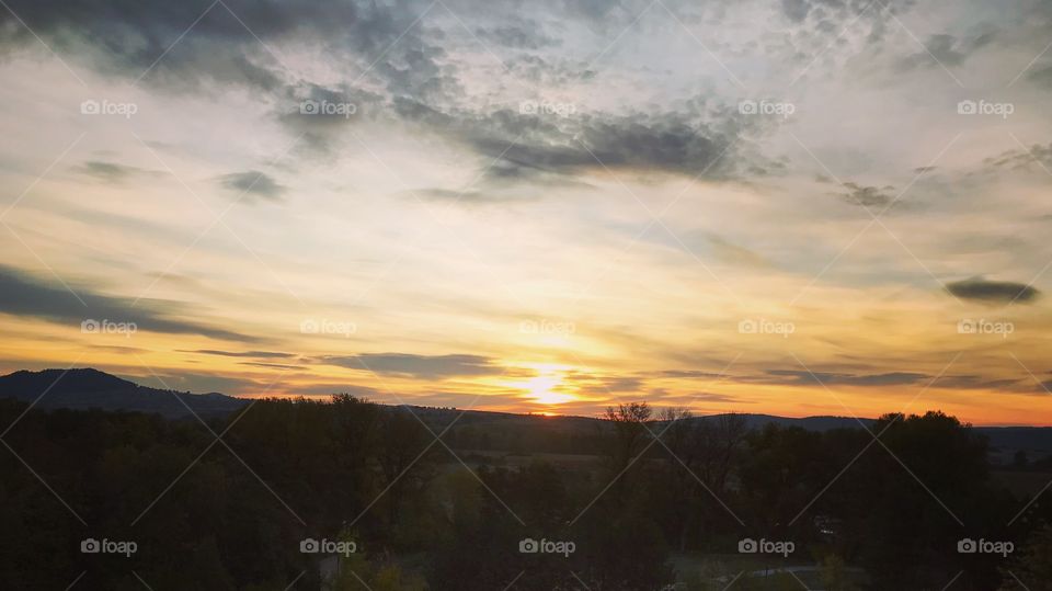 Sunset, Landscape, Dawn, No Person, Sky