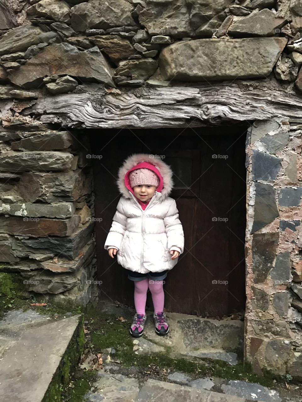 Baby in small door