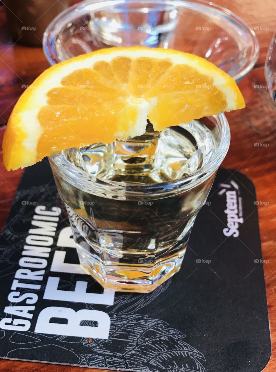 Trying the takila in Athens.