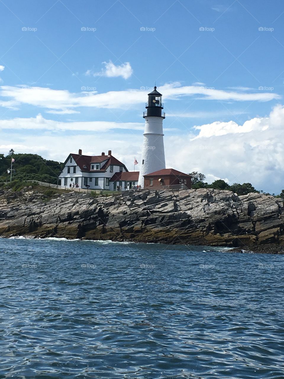 Maine lighthouse from a fairy 
