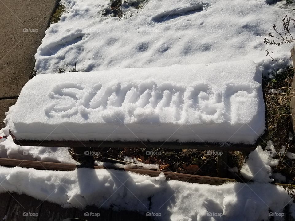 Yearning for the hot summer days