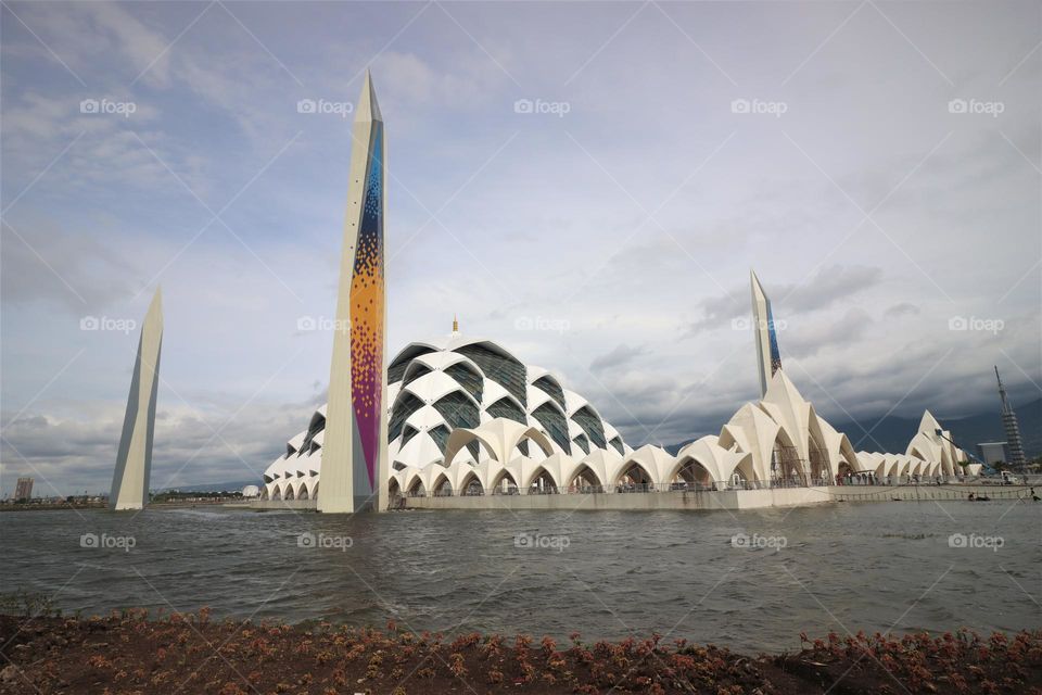 mosque on the water