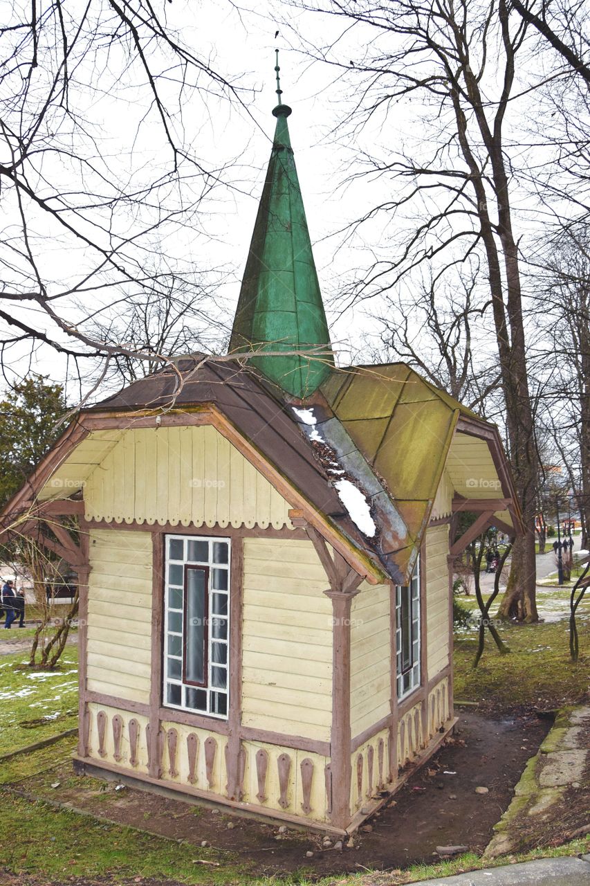 Decorative house, Park in Truskavets