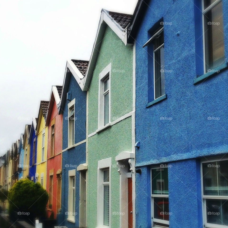 houses colour row colourfull by curly_phil