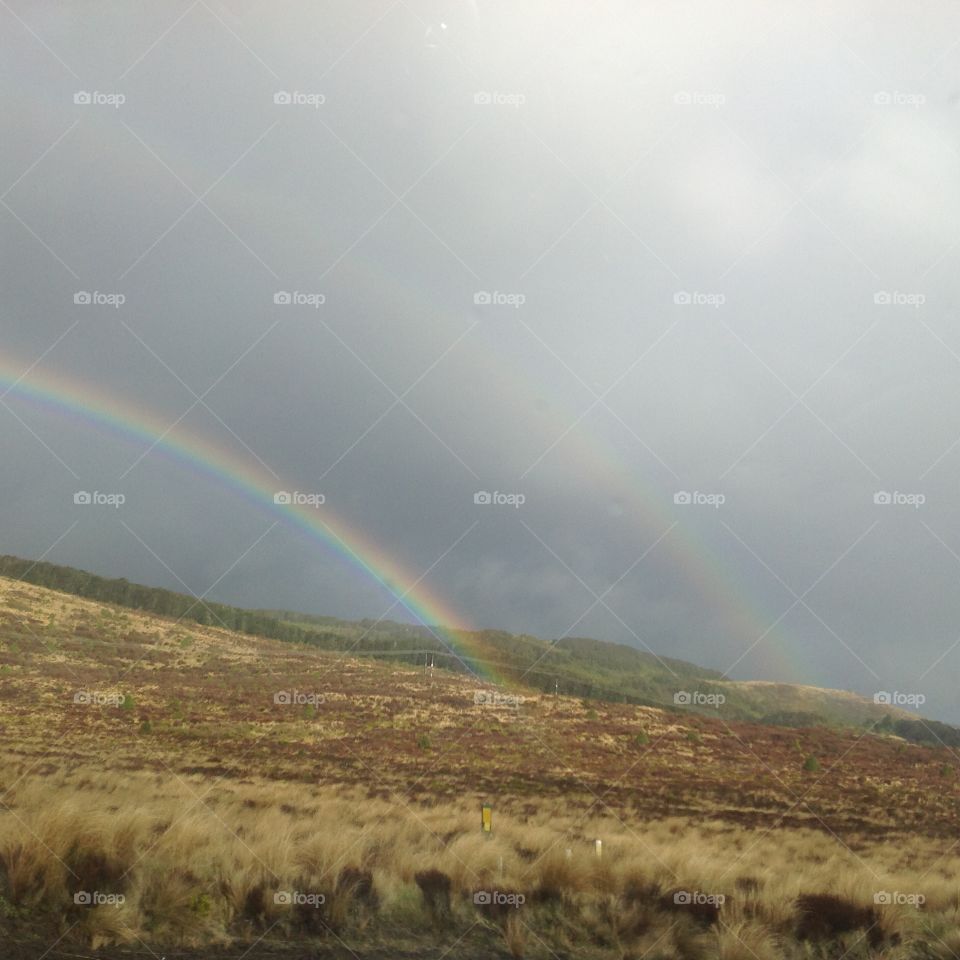 Double rainbow after dad died he's now with Mum 
