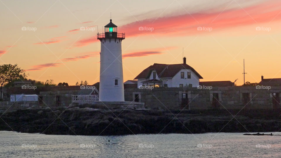 Light house near sea