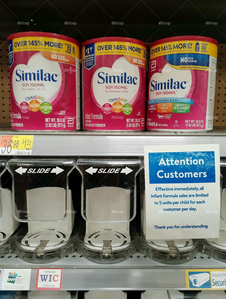 Limited Baby Formula