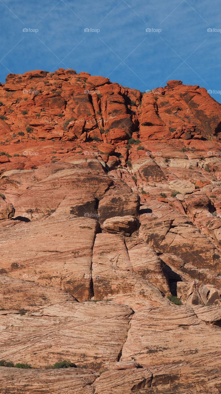 Red rock geological phenomenon. Red rock park valley mountain geology