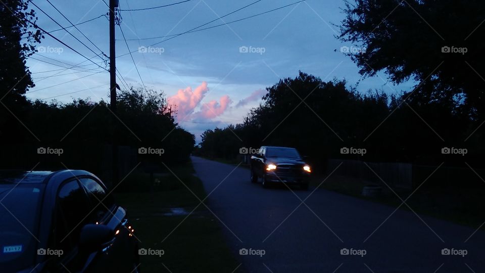 pink clouds#, sunset#, dusk#